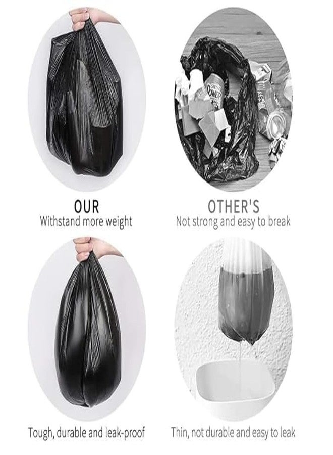 Essoti أكياس قمامة سوداء من إسوتي | مقاس كبير جدًا | 30 × 37 بوصة | 30 قطعة | عبوة من قطعتين (15 قطعة لكل عبوة) | أسود - Image 2